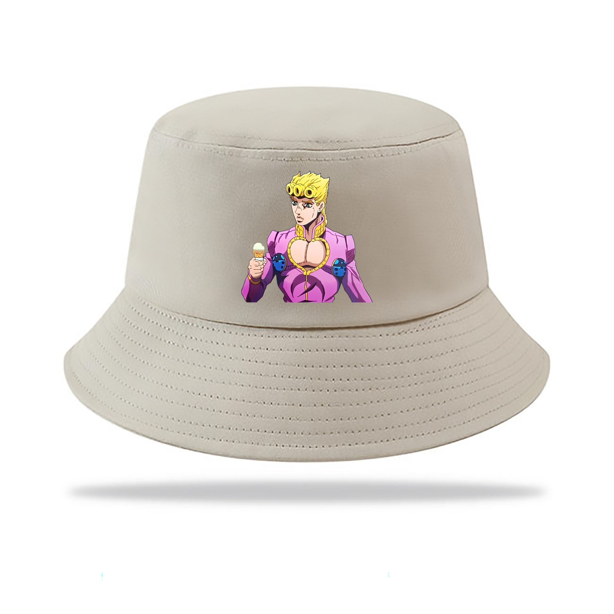 （画像用） ジョジョの奇妙な冒険 ジョルノ?ジョバァーナ JoJo's Bizarre Adventure Giorno Giovanna アウトドア日除けバケットハット